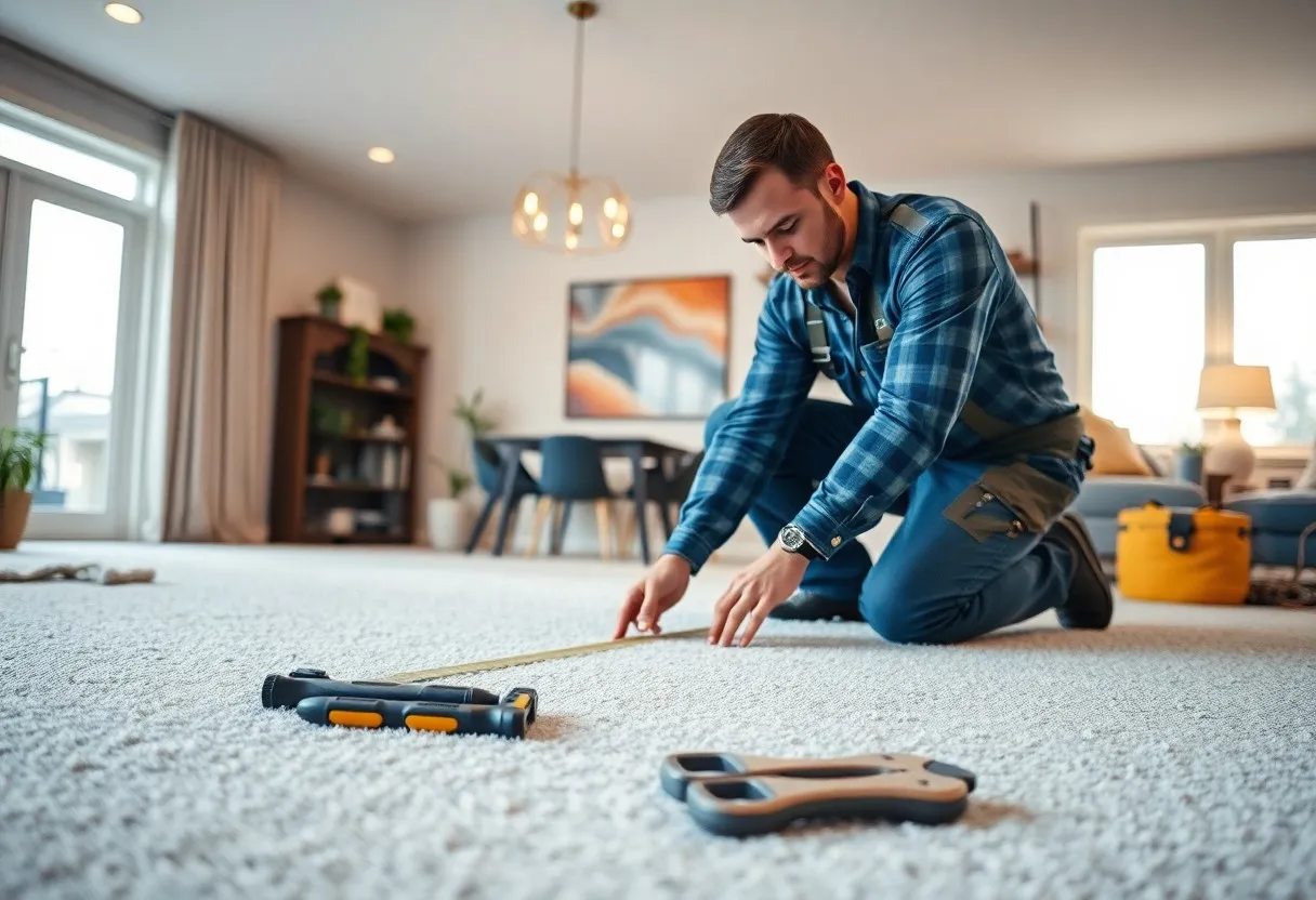 Contactless Carpet Installation