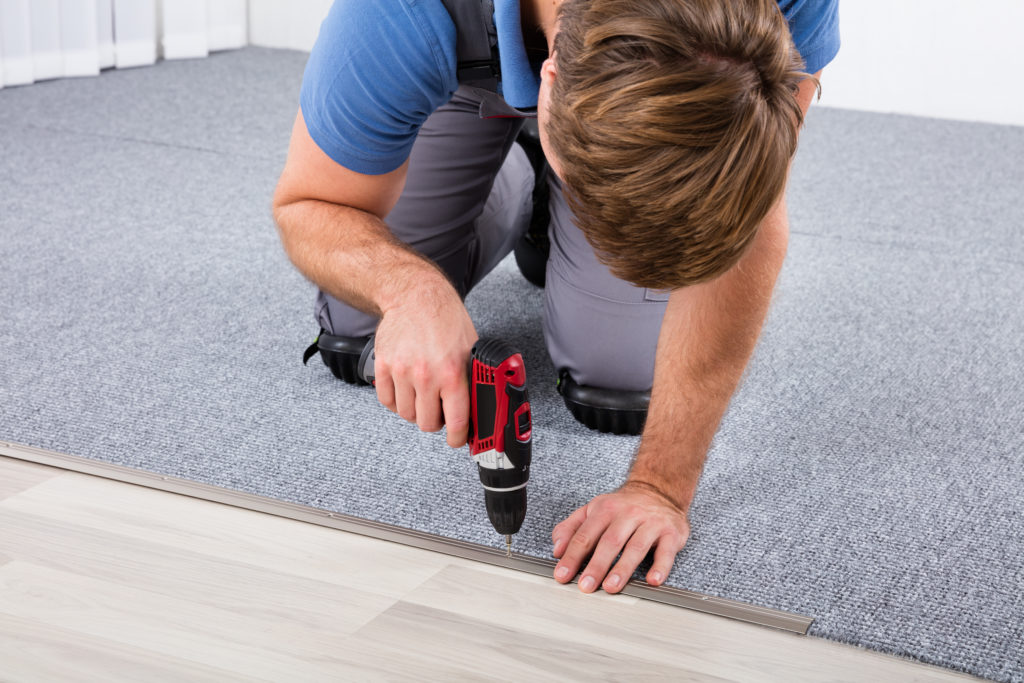 Contactless Carpet Installation